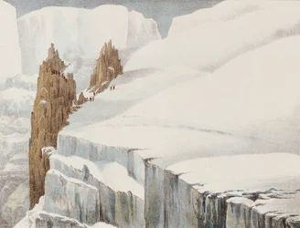 Aankomst bij de Grand Mulets